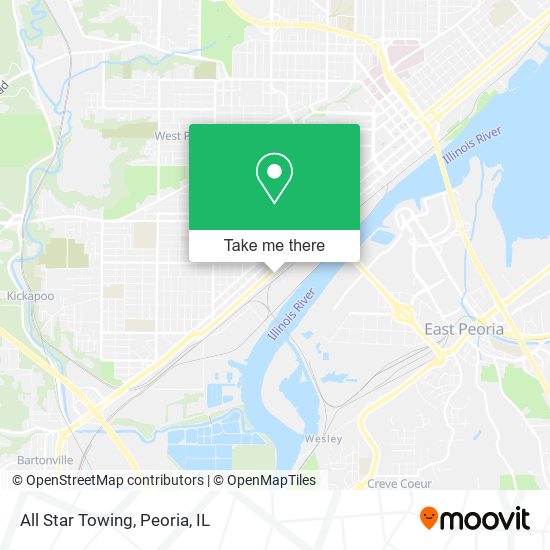 All Star Towing map