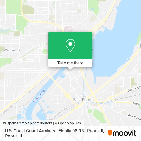 U.S. Coast Guard Auxiliary - Flotilla 08-05 - Peoria Il map