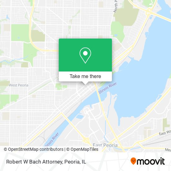 Robert W Bach Attorney map