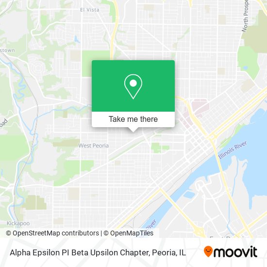 Alpha Epsilon PI Beta Upsilon Chapter map