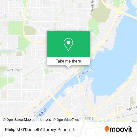 Philip M O'Donnell Attorney map