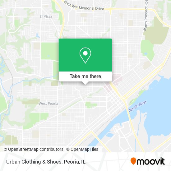 Urban Clothing & Shoes map