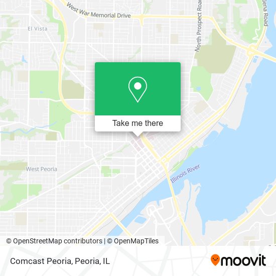 Mapa de Comcast Peoria