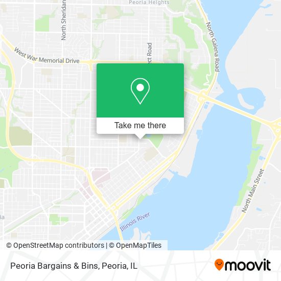 Peoria Bargains & Bins map