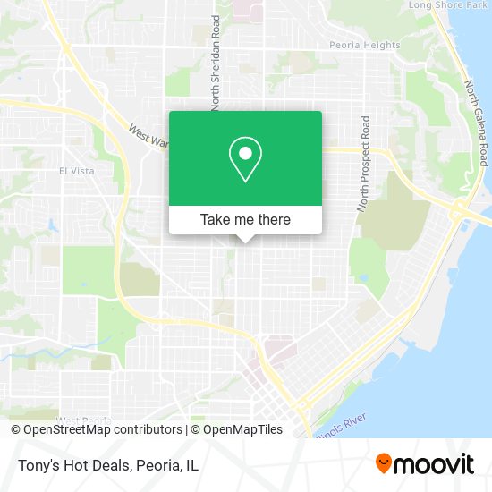 Tony's Hot Deals map