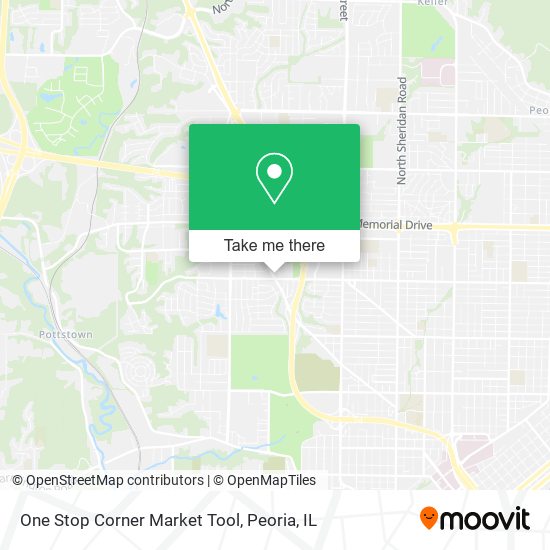 One Stop Corner Market Tool map