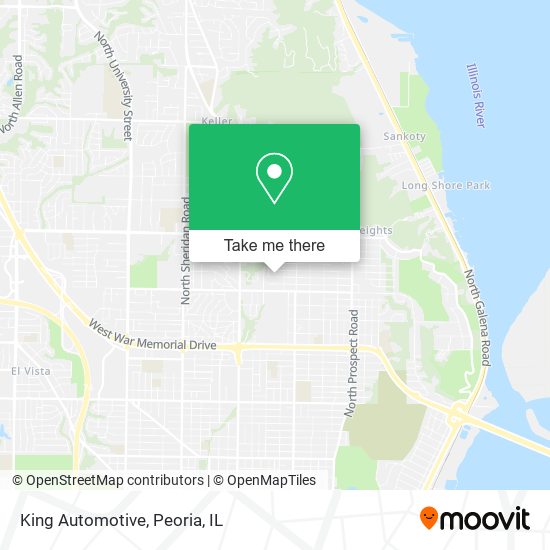 King Automotive map