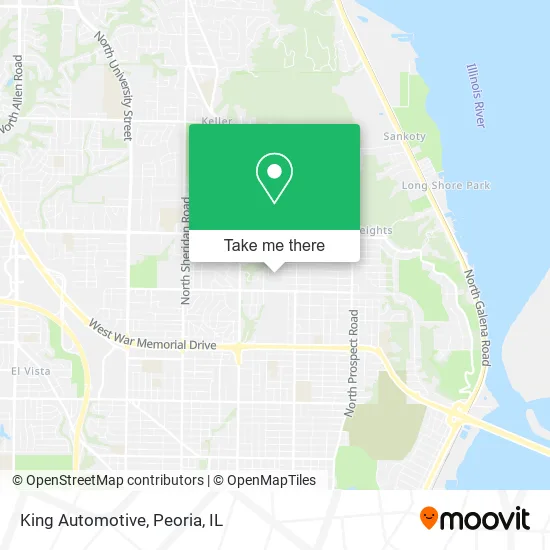 King Automotive map