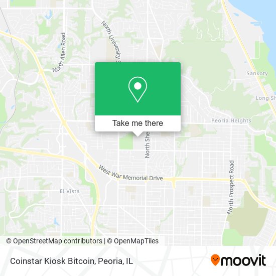 Mapa de Coinstar Kiosk Bitcoin