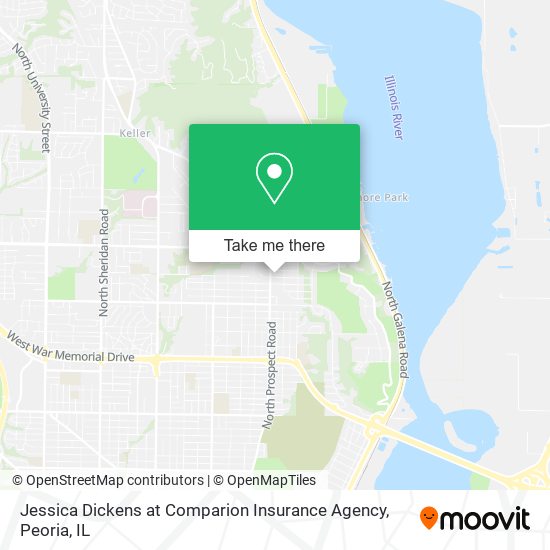 Mapa de Jessica Dickens at Comparion Insurance Agency