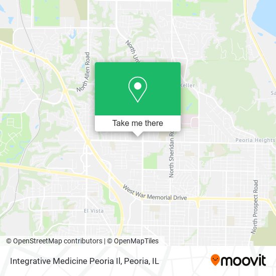 Integrative Medicine Peoria Il map