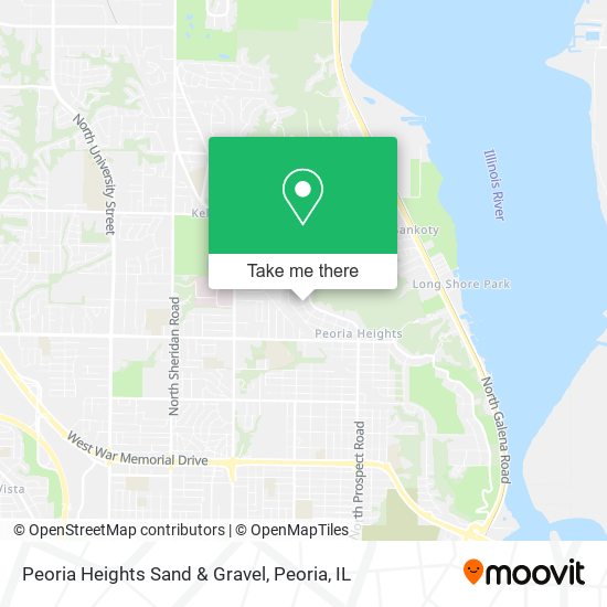 Peoria Heights Sand & Gravel map