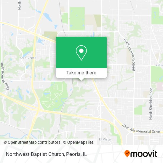 Northwest Baptist Church map