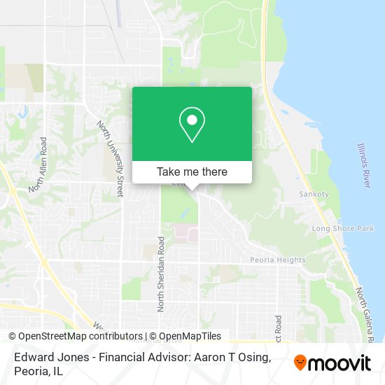 Mapa de Edward Jones - Financial Advisor: Aaron T Osing