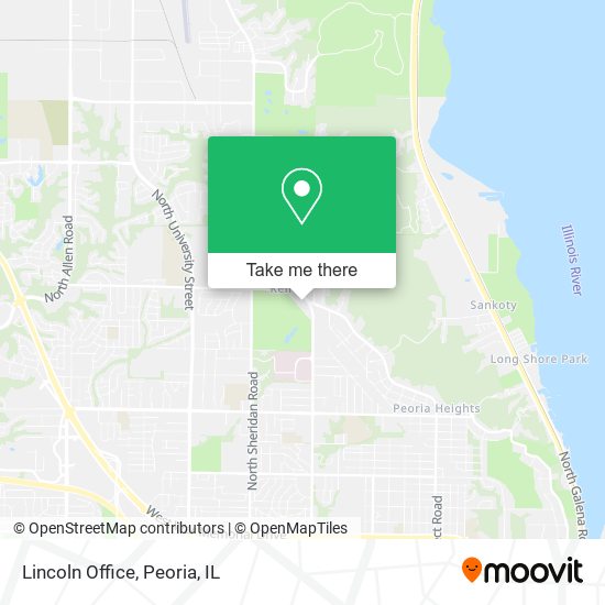 Lincoln Office map