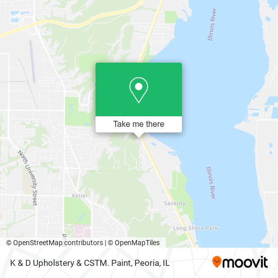 K & D Upholstery & CSTM. Paint map