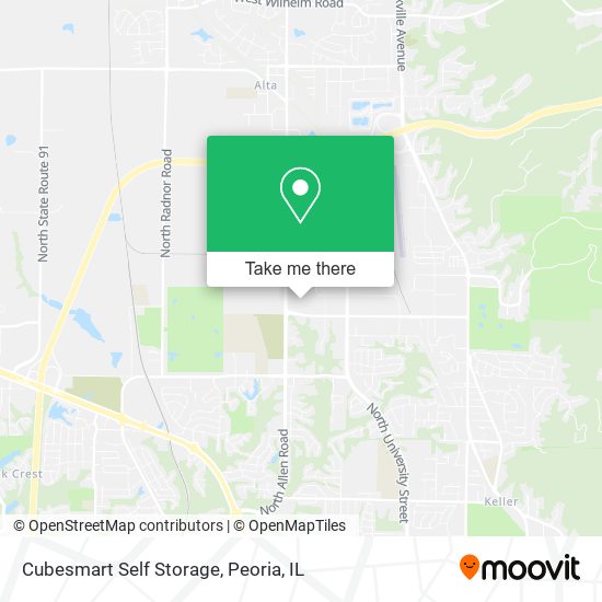 Mapa de Cubesmart Self Storage