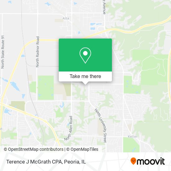 Terence J McGrath CPA map