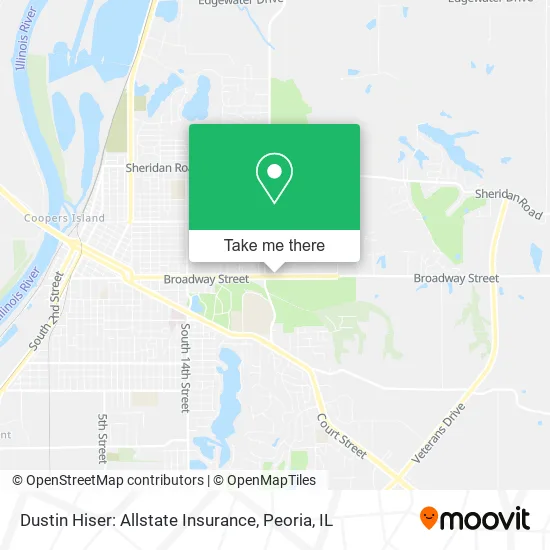 Dustin Hiser: Allstate Insurance map