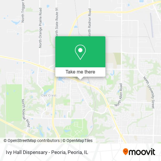 Mapa de Ivy Hall Dispensary - Peoria