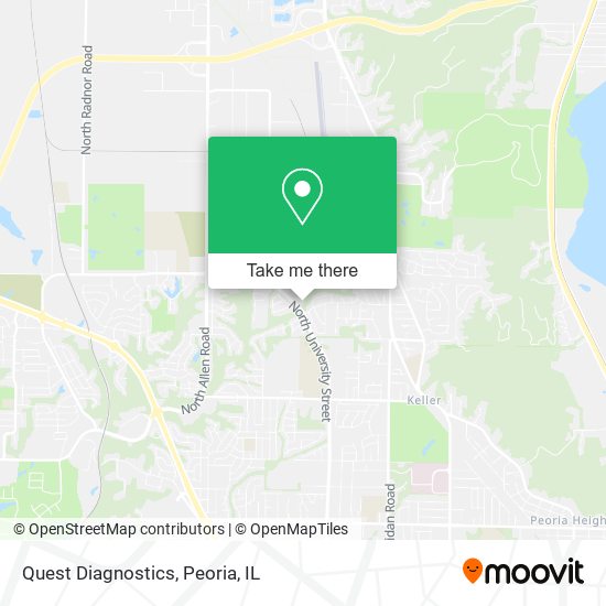 Quest Diagnostics map