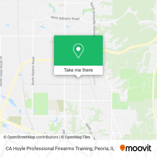 CA Hoyle Professional Firearms Training map