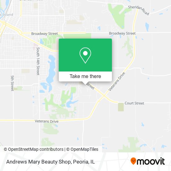 Andrews Mary Beauty Shop map