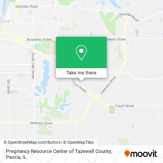 Pregnancy Resource Center of Tazewell County map