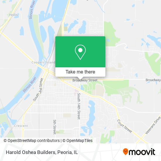 Harold Oshea Builders map