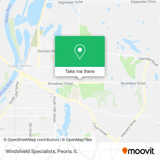 Windshield Specialists map