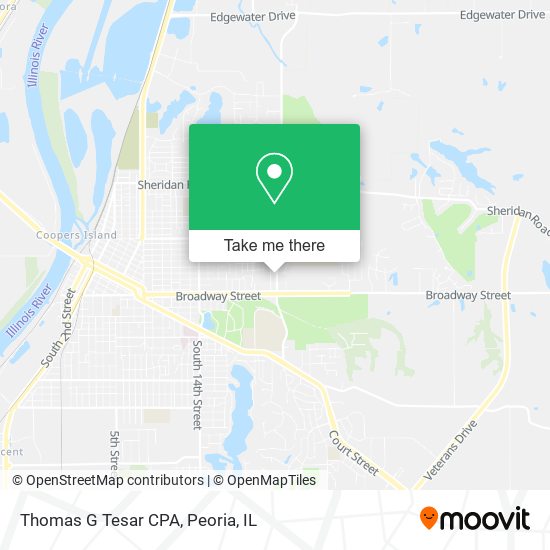 Thomas G Tesar CPA map