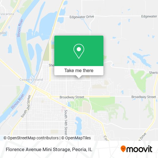 Florence Avenue Mini Storage map