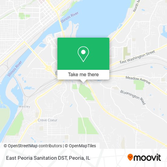 Mapa de East Peoria Sanitation DST