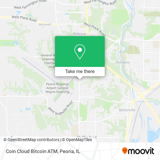 Mapa de Coin Cloud Bitcoin ATM