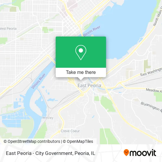 Mapa de East Peoria - City Government