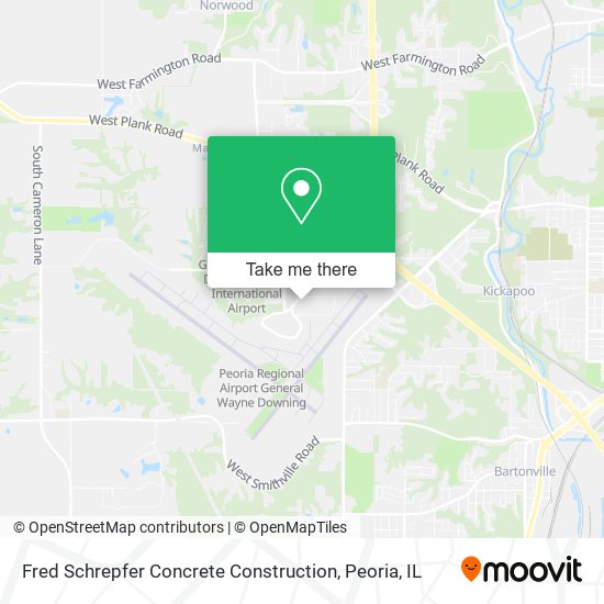 Mapa de Fred Schrepfer Concrete Construction