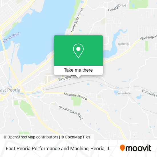 East Peoria Performance and Machine map