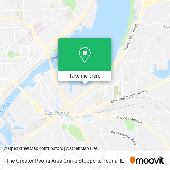 The Greater Peoria Area Crime Stoppers map