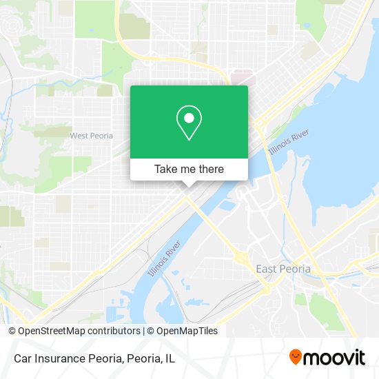 Mapa de Car Insurance Peoria