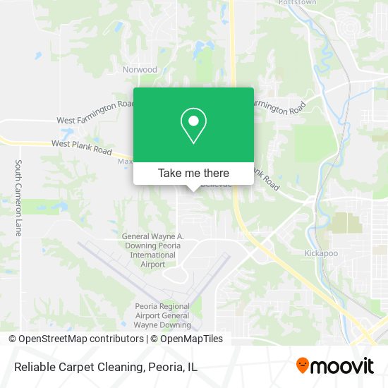 Reliable Carpet Cleaning map