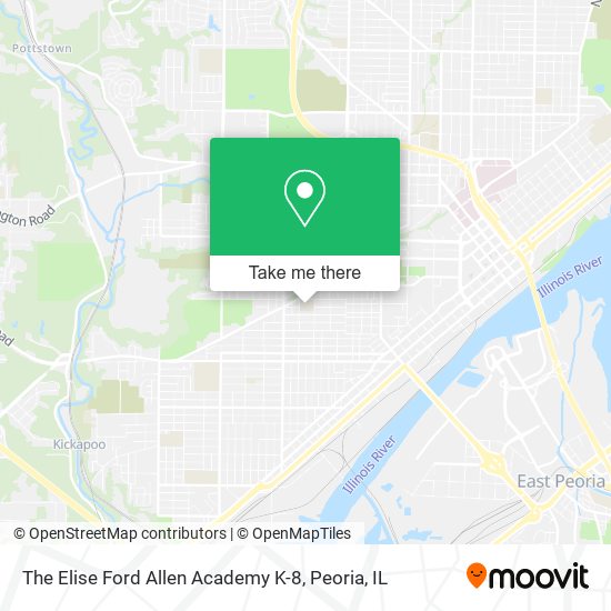 The Elise Ford Allen Academy K-8 map