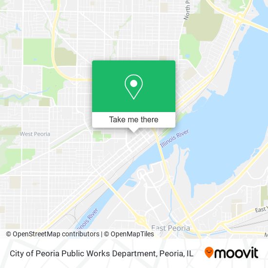 City of Peoria Public Works Department map