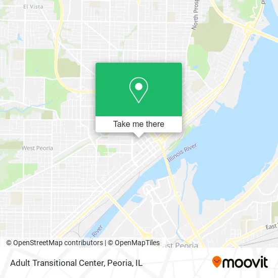 Adult Transitional Center map