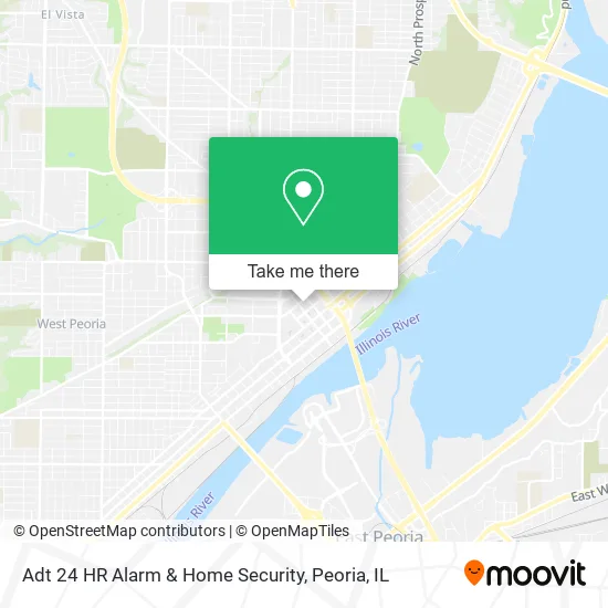 Mapa de Adt 24 HR Alarm & Home Security