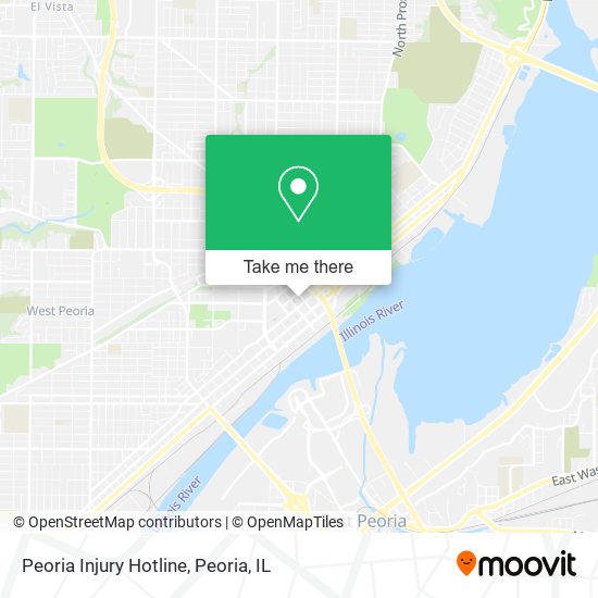 Peoria Injury Hotline map