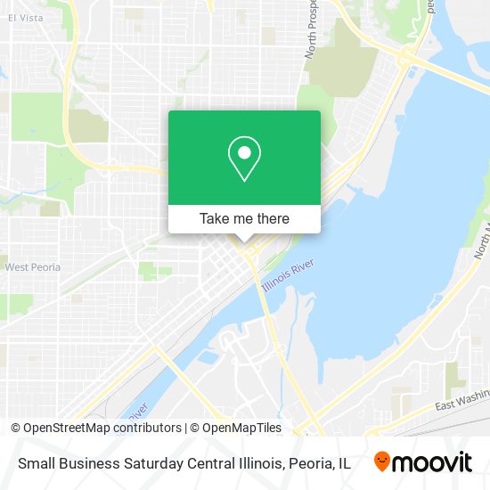 Mapa de Small Business Saturday Central Illinois