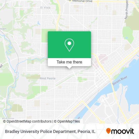 Bradley University Police Department map