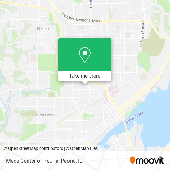 Meca Center of Peoria map