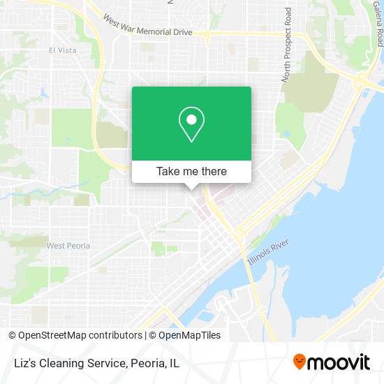 Liz's Cleaning Service map