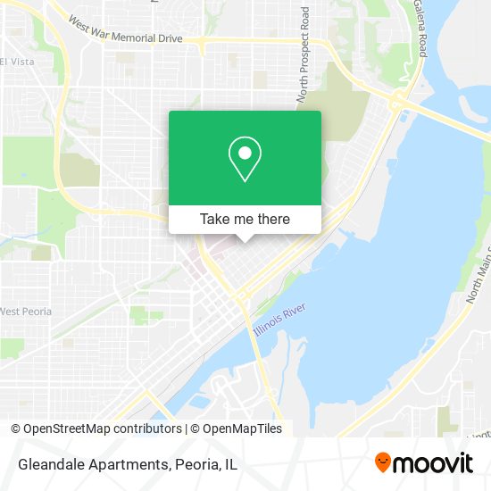 Mapa de Gleandale Apartments